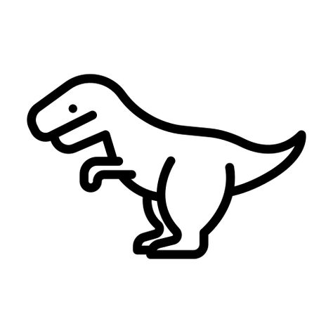 Tyrannosaurus Rex Tattoo, T Rex Doodle, Dinosaur Icon, Small T Rex Outline Tattoo, Cartoon T Rex Tattoo, Tiny T-rex Tattoo, T Rex Line Drawing, Dinosaur Vector, Simple Unique Tattoos