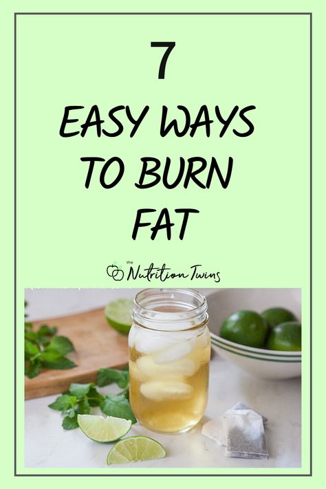 7 Easy Ways to Burn More Fat. If you are following a flat belly workout plan, a flat belly diet or a weight loss diet plan, these tips boost your metabolism so you can lose weight for good. #flatbelly #metabolism #weightloss #healthy For MORE RECIPES, fitness & nutrition tips please SIGN UP for our FREE NEWSLETTER www.NutritionTwins.com Belly Workout Plan, Flat Belly Workout Plan, 2b Mindset, Belly Diet, Flat Belly Diet, Ways To Burn Fat, Fat Burning Workout, Belly Workout, Flat Belly Workout