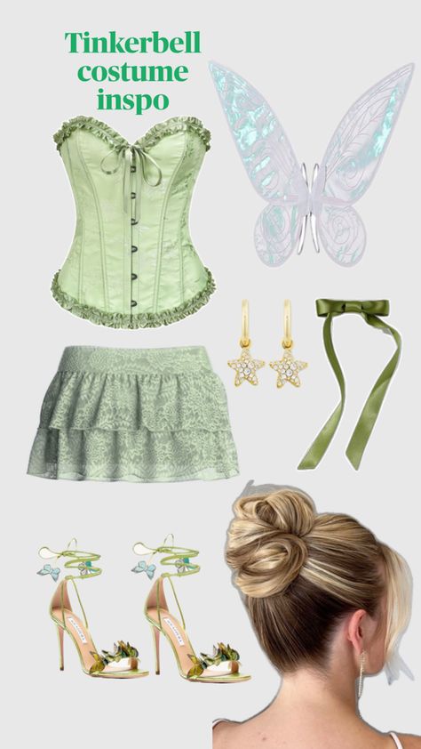 Bell Costume, Fairy Halloween Costume, Fairy Halloween, Tinker Bell Costume, Fairy Halloween Costumes, Costume Inspo, Group Costumes, Tinker Bell, Pretty Outfits