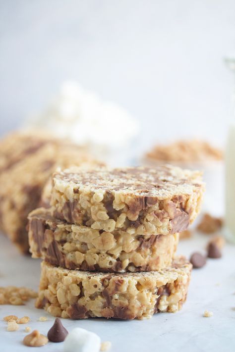 Whatchamacallit Bars, Toffee Bars Recipe, Sour Cream Biscuits, Gluten Free Marshmallows, Toffee Bars, Cream Biscuits, Peanut Butter Chips, Brownie Bar, Milk Chocolate Chips