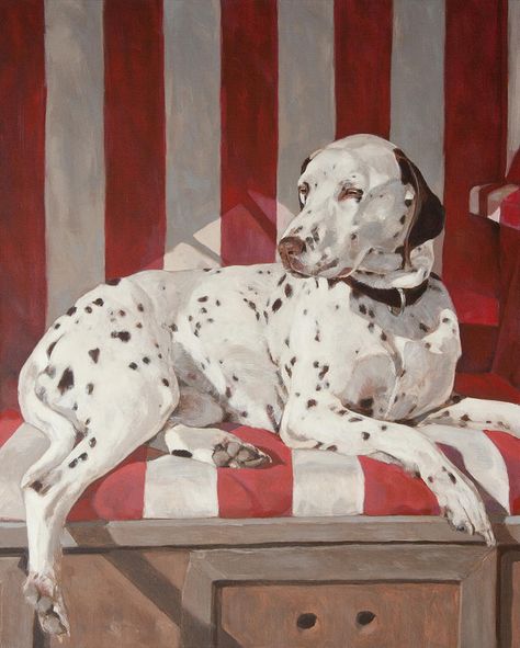 Anke Classen, Comma the Dalmation Dalmatian Painting, Dalmatian Illustration, Dalmatian Reference, Dalmatian Art, Dalmation Dog Aesthetic, Art Curator, Textured Canvas Art, Watercolor Dog, Dog Paintings