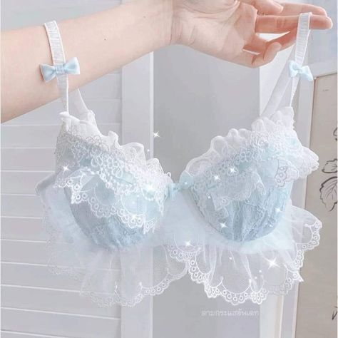 Lingerie Coquette, Cute Bras Aesthetic, Pastel Bra, Cute Lingerie Sets, Lingerie Aesthetic, Coquette Lingerie, Lingerie Cute, Boys Winter Clothes, Pretty Bras