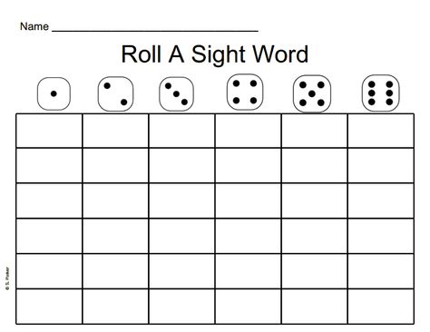 Roll A Sight Word-1.pptx - Google Drive Kindergarten Shapes, Kindergarten Sight Word Games, Roll And Write, Roll A Dice, Practice Sight Words, Writing Cvc Words, Sight Word Centers, Word Work Stations, Writing Sight Words