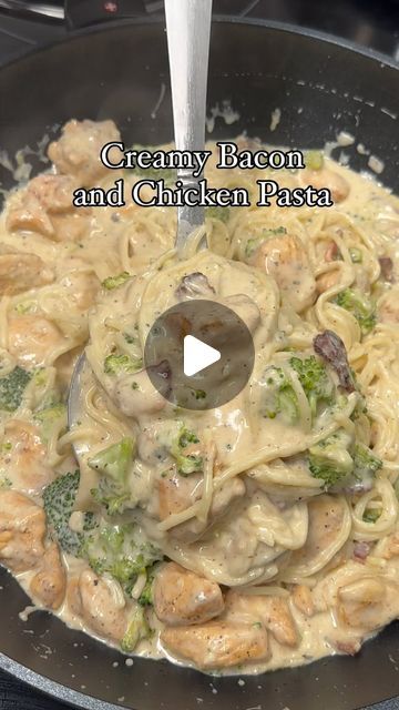 LaKisha Cooks 4u 🧑🏽‍🍳🤤 on Instagram: "Creamy Chicken and Bacon Pasta 🧑🏽‍🍳🔥Click link in bio for full recipe‼️ • Grilled chicken and Bacon pasta is a delicious and popular dish that combines tender grilled chicken with a creamy white sauce! #alfredo #alfresco #pasta #pastalover #creamy #creamypasta #italian #whitesaucepasta #explorepage #italianfood #italianpasta #réel #reelsvideo #exploremore #reelsofinstagram #comfortfood #pastarecipe #foodinstagram #foodie #instareels #cheesypasta #creamysauce #foodies #reelsexplore #grilledchicken #chicken #recipes #pastafresca #instafood #instafoodgram" Grilled Chicken With Pasta, Cream Chicken Pasta Recipes, White Sauce Chicken Pasta, Chicken White Sauce Pasta, Creamy Chicken Alfredo Recipe, Chicken Alfredo Pasta Recipes, White Sauce Pasta Recipes, Creamy Chicken And Bacon Pasta, Bacon Alfredo Pasta