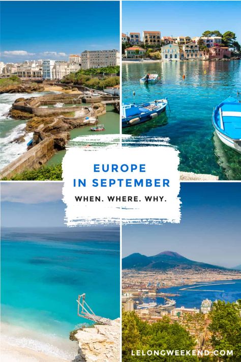 Looking for the best places to visit in September in Europe? We've got them all here - from idyllic island hideaways, to bustling European cities. #europe #summer #islands Best Holiday Destinations Europe, Europe October Travel, Places To Visit In Europe Bucket Lists, Affordable European Destinations, Quick European Trips, Europe In September, Europe Cities, September Travel, Autumn Travel