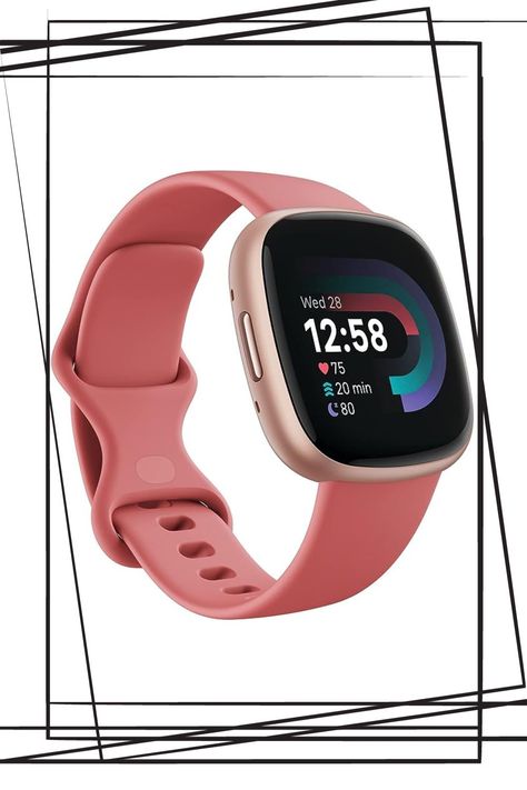 Daily Readiness, GPS, 24/7 Heart Rate, 40+ Exercise Modes, Sleep Tracking and more, Pink Sand/Copper Rose, One Size (S & L Bands Included) Get inspired and stay accountable with Versa 4 + Premium - learn when to work out or recover, see real-time stats during exercise and find new ways to keep your routine fresh and fun Hiit Running, Fitbit Versa 4, Fitbit App, Copper Rose, Track Workout, Wearable Tech, Mothers Day Quotes, Heart Rate Monitor, Pink Sand