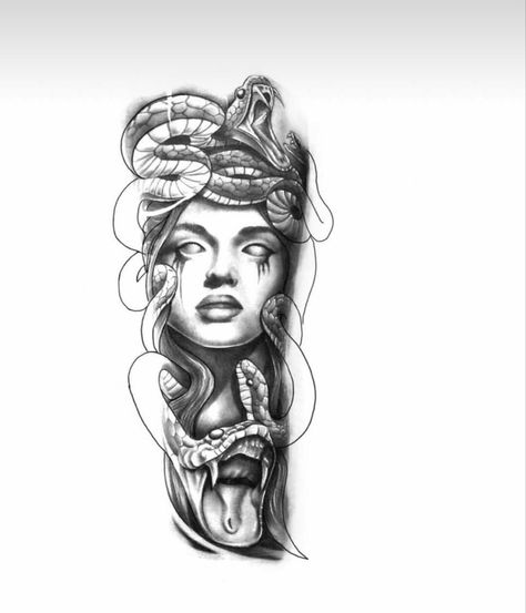 Snake Cover Up Tattoo, Medusa Forearm Tattoo, Zeus Tattoo Design, Tato Realis, Elf Tattoo, Underarm Tattoo, Zeus Tattoo, Egyptian Tattoo Sleeve, Medusa Tattoo Design