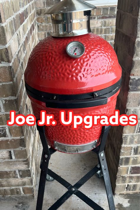 Kamado Joe Jr Table, Kamado Joe Outdoor Kitchen, Kamado Joe Table, Kamado Joe, Apple Boxes, Door Ideas, Let's Talk About, Charcoal Grill, Let's Talk