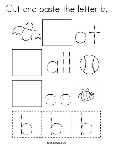 B Coloring Pages, Preschool Letter B, B Activities, Letter B Coloring Pages, Letter B Activities, Letter B Worksheets, Twisty Noodle, Letter Learning, Free Preschool Worksheets