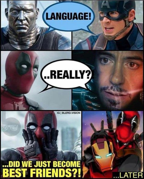 Iron Man Memes, Deadpool Funny, Ironic Humor, Marvel Facts, Univers Dc, Funny Marvel Memes, Funny Marvel, Marvel Avengers Funny, Dc Memes