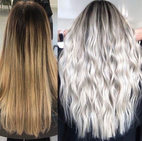 Tia Lambourn's client was ready to go super blonde and bright. Here she shares the details and formula to make her dreams come true. Cool Blondes, Cool Blonde Hair Colour, Icy Blonde Hair, Hair Instagram, Balayage Blonde, Icy Blonde, Cool Blonde, Brown Blonde Hair, Hair Color And Cut