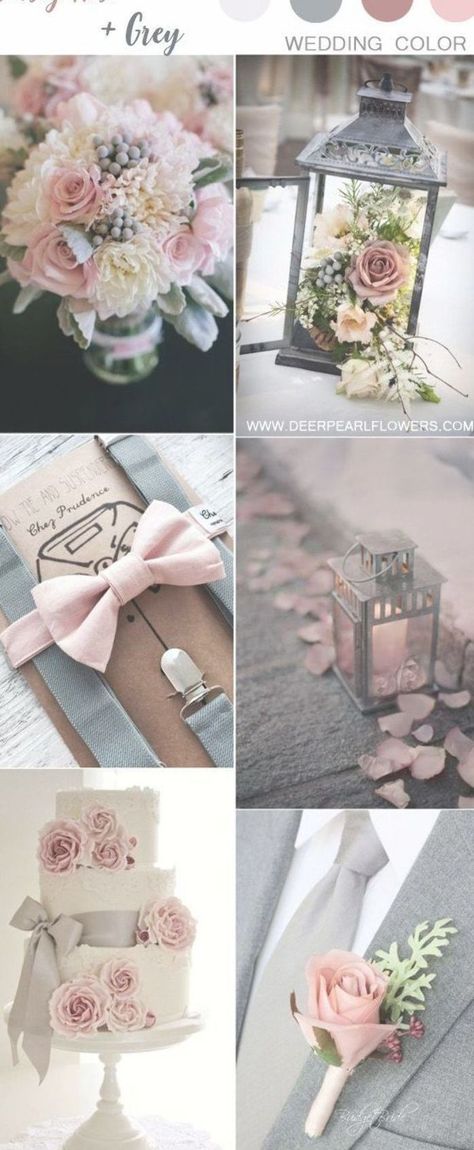 dusty rose and grey wedding color ideas #weddings #weddingideas #weddingcolors #dustyrose #wedding #deerpearlflwers Dusty Rose Wedding Colors, Grey Wedding Theme, Vintage Wedding Colors, Pink Picnic, Gray Wedding Colors, Lantern Centerpiece, Az Wedding, Wedding Color Scheme, Vintage Bouquet Wedding