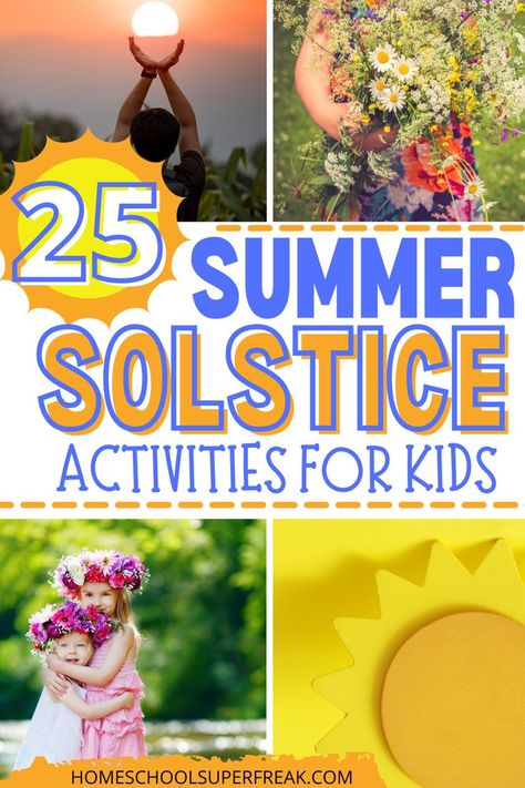 Solstice Crafts For Kids, Solstice Activities For Kids, Summer Solstice Crafts, What Is Summer Solstice, Summer Solstace, Solstice Activities, Summer Solstice Celebration, Solstice Traditions, Summer Solstice Ritual