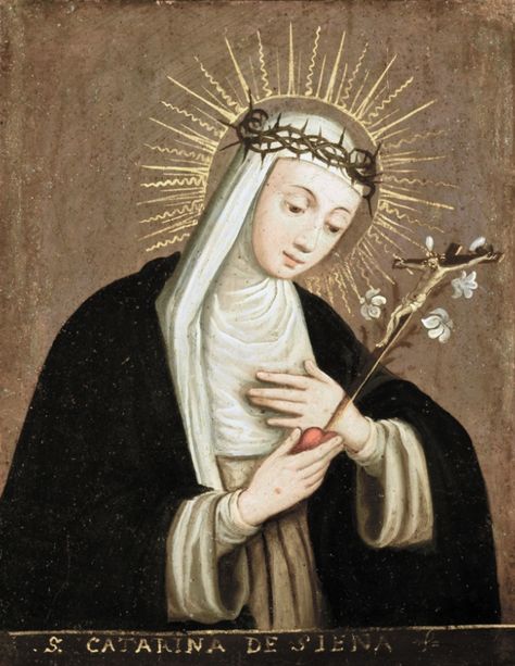 Sister Plautilla Nelli (1524–1588) Santa Catarina de Siena, was a self-taught nun-artist and the first-known female Renaissance painter of Florence, Italy. Roman Catholic Art, Catherine Of Siena, Women Artist, St Catherine Of Siena, Modern Framed Art, Academic Art, Santa Catalina, St Catherine, Catholic Art