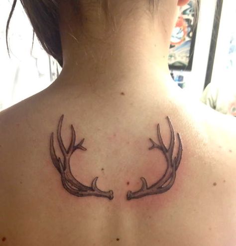 Part of Grandpas memorial tattoo Antlers Tattoo, Deer Antler Tattoos, Deer Antler Tattoo, Southern Tattoos, Buck Tattoo, Antler Tattoos, Moving To Nyc, Antler Tattoo, Back Of Arm Tattoo