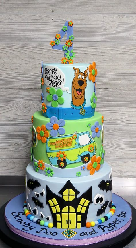 Fun birthday cake for a little girl who loves Scooby Doo!  All decor was edible! Scooby Doo Birthday Cake, Cakes Fancy, Scooby Doo Birthday, Scooby Doo Cake, Scooby Doo Birthday Party, Cake Custom, Cake Kids, Homemade Birthday Cakes, Oreo Cupcakes