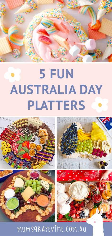 8 Australia Day platter ideas for inspiration | Mum's Grapevine Aussie Food Platter, Australia Day Table Setting, Australian Charcuterie Board, Australia Day Food Platter, Australia Day Food Ideas, Australia Day Platter, Australia Day Food, Australia Day Party, Aussie Party