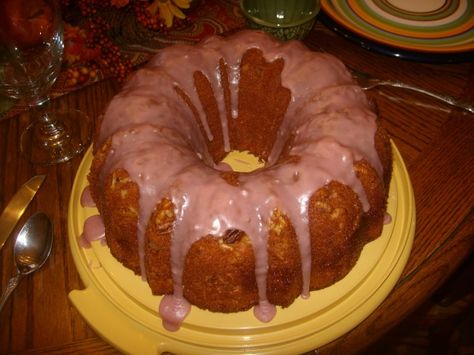 I made this recipe a couple of months ago, and my whole family just devoured it. My mom said it was the best cake she had ever eaten. Its a little different than the other recipes for Blackberry Wine Cake that are posted here. I had misplaced the recipe after making it and hunted all over the net trying to find it again, with no luck. I finally found my copy today and Im posting it so I never lose it again! The prep time includes the time to let the cake sit in the pan absorbing the glaze. Blackberry Wine Cake Recipe, Wine Bundt Cake, Blackberry Wine Cake, Wine Cake Recipe, Coffee Cake Bundt, Blueberry Bundt Cake, Blackberry Wine, Wine Cake, Blackberry Recipes