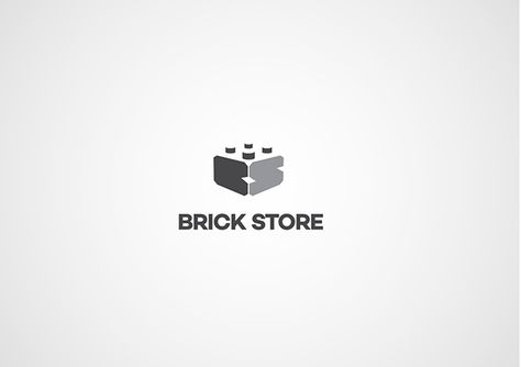 Lego Shop Logo by Adam Nagy  #logodesign #logo #minimal #branding #graphicdesign #lego Bricklayer Logo, Brick Logo Design, Brick Logo, Block Logo, Lego Logo Design, Building Blocks Logo, Lego Logo, Lego Inspired Graphic Design, Building Materials Logo Design