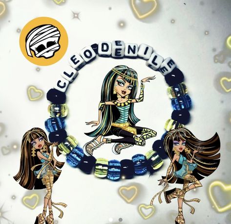 Monster High Friendship Bracelets, Monster High Bracelet, Monster High Jewelry, Monster High Accessories, Monster High Crafts, Pulseras Kandi, Kandi Inspo, Diy Kandi Bracelets, Pony Bead Bracelets