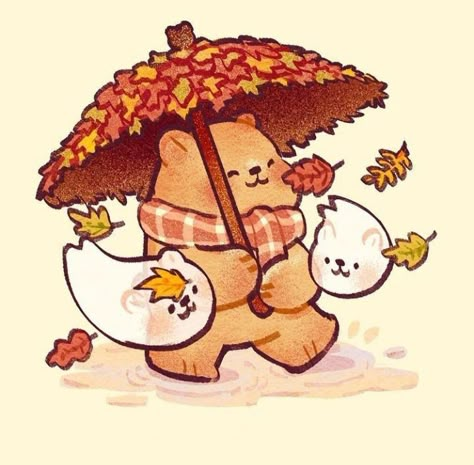 Umbrella, Teddy Bear, Halloween