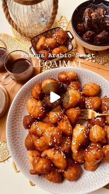 Tasty Ramadan Recipes, Luqaimat Recipe, Ramdan Resipi, Ramadan Recipes Iftar Arabic Food, Easy Ramadan Recipes, Ramzan Special Recipes, Ramadan Recipe, Arabic Dessert, Easy Sweets