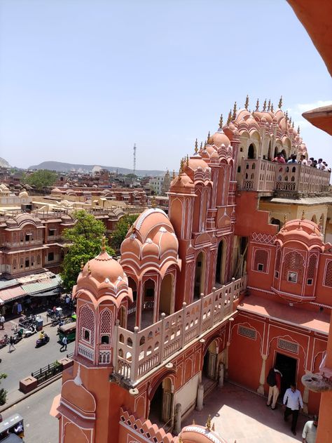 Must visit place in Rajasthan Jaipur (the pink city) Hawa Mahal, Rajasthan Jaipur, Pink City, Doodles Drawings, Cute Doodles Drawings, Rajasthan India, City Aesthetic, New Delhi, Just Amazing