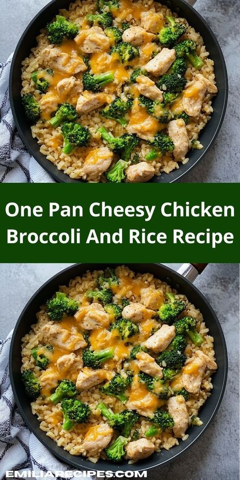 Need new rice recipes for dinner side dishes? Our One Pan Cheesy Chicken Broccoli And Rice Recipe is ideal! This cheesy chicken and rice casserole is a perfect dinner idea for family or a dinner for two. Rice Broccoli, Broccoli And Rice, Tastiest Food, Cheesy Rice, Bbq Chicken Breast, Chicken Broccoli Rice, Cheesy Chicken Broccoli, Broccoli Rice, Chicken Food