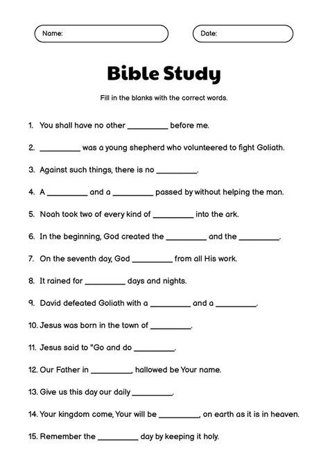 These printable teen Bible study worksheets are designed to help teens engage with and deepen their understanding of the Bible, fostering a stronger faith. Take your teen's spiritual journey to the next level with these thought-provoking worksheets. Equip your teen with tools for personal growth and spiritual development through these insightful resources. #FaithFilledTeens #BibleStudyTools #SpiritualGrowth #printableteenbible Bible Study Worksheets Free Printable, Kids Bible Study Lessons Free Printables, Bible Study Lessons Free Printable, Free Bible Study Printables Worksheets, Teen Bible Study Lessons, Stronger Faith, Free Bible Study Printables, Sunday School Worksheets, Teen Bible Study