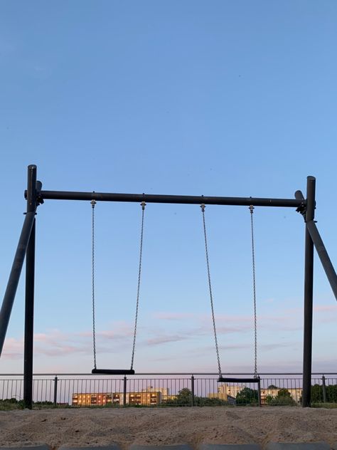 Swings Playground, Playground Astethic, Swing Aesthetic, Swings Aesthetic, Play Ground, Playground Aesthetic, Park Swings, Playground Swings, Enjoy The Little Things