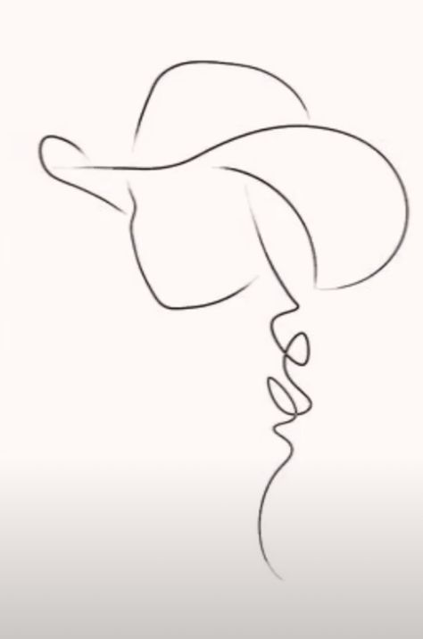 How To Draw A Horseshoe, Cowgirl Hat Drawing, Western Tattoos Ideas, Horseshoe Drawing, Cowgirl Sketch, Cowgirl Illustration, Horseshoe Tattoo, Cowgirl Era, Upcycle Denim