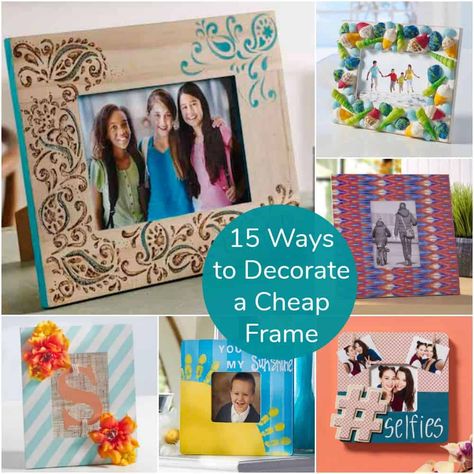 Decorate Frames Ideas, Diy Picture Frames Ideas Crafts, Diy Picture Frames Crafts, Besties Gifts, Picture Frames Diy, Picture Frame Projects, Frame Projects, Frames Diy Crafts, Frames Diy