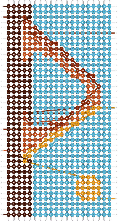 Alpha pattern #163282 | BraceletBook Summer Desert, Utah Arches, Hiking Summer, Alpha Pattern, Alpha Patterns, Friendship Bracelet Patterns, Bracelet Patterns, Friendship Bracelet, Utah