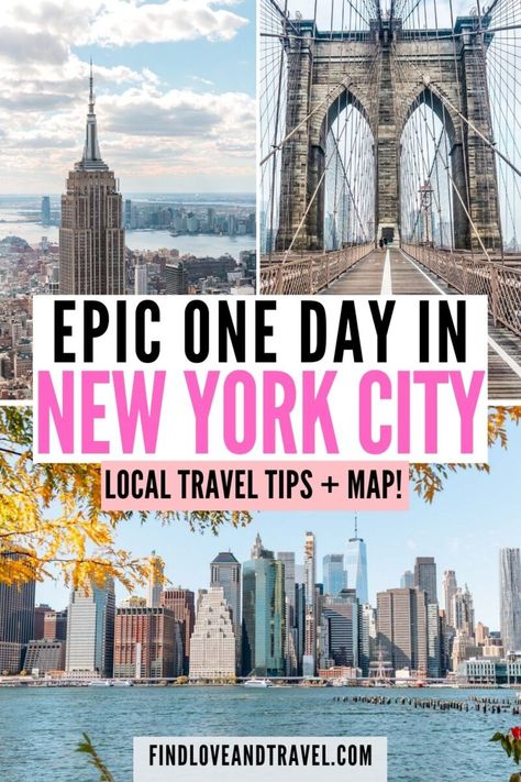 Nyc Day Trip, One Day In Nyc, Nyc Trip Planning, New York Day Trip, New York Guide, Day Trip To Nyc, New York Bucket List, York Things To Do, Nyc Itinerary