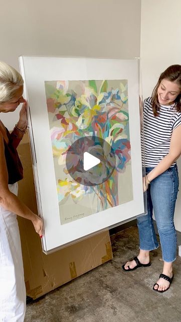 Erin Fitzhugh Gregory Paintings, Erin Gregory Paintings, Erin Gregory Art, Erin Gregory, Dynamic Painting, Colorful Artwork, Outside The Box, Shadow Box Frames, Abstract Flowers