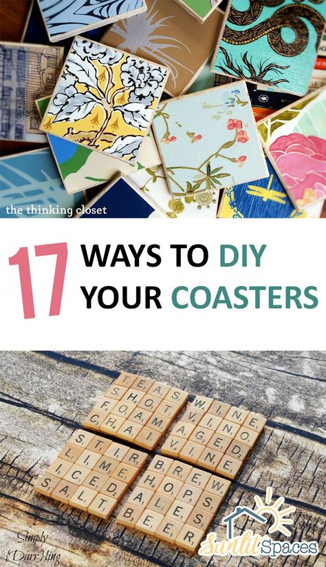 17 Ways to DIY Your Coasters Craft With Fabric, Budget Organization Ideas, Cool Pottery Ideas, Cloth Coasters, Fabric Scrap Projects, Free Wallpaper Samples, Homemade Coasters, Diy Map, Crafts Easy Diy