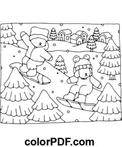 Bobbie Goods Coloring Pages, Bobbie Goods Coloring, Christmas Colouring Pages, Bobbie Goods, Coloring Pages Winter, Bear Coloring Pages, Detailed Coloring Pages, Cartoon Coloring Pages, Cool Coloring Pages