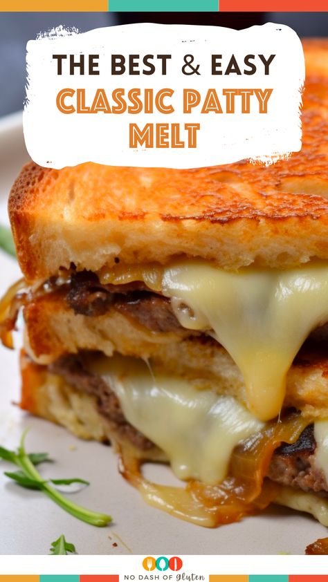 Classic Patty Melt Paddy Melt Recipe, Patty Melt On Sourdough, Party Melt Recipe, Classic Patty Melt, How To Make A Patty Melt, Air Fryer Patty Melt, Patti Melt Recipe, Patty Melt Recipe Ground Beef, Paddy Melt