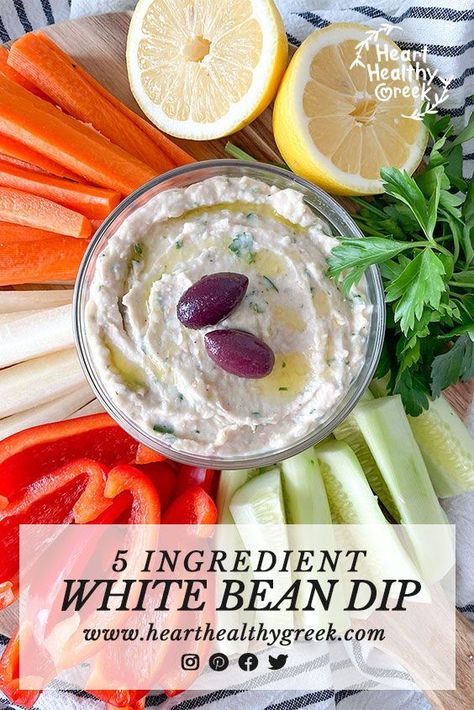 Healthy Bean Dip Recipes, Bean Dips Recipes, Healthy Bean Dip, Kidney Bean Recipes, White Bean Dip Recipe, Vegetarian Dip, Paleo Lunches, Non Processed Foods, White Bean Recipes