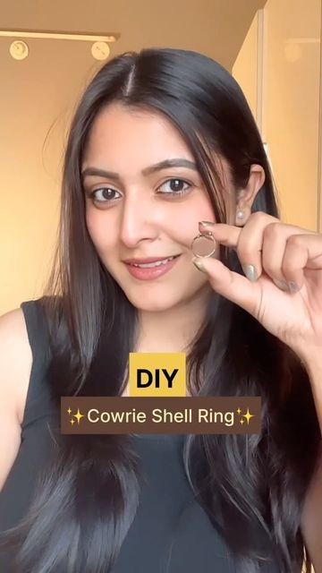 Sheet Mirror, Mirror Ring, Jewellery Diy, Old Rings, Cowrie Shells, Felt Sheets, Shell Ring, Instagram Diy, Cowrie Shell