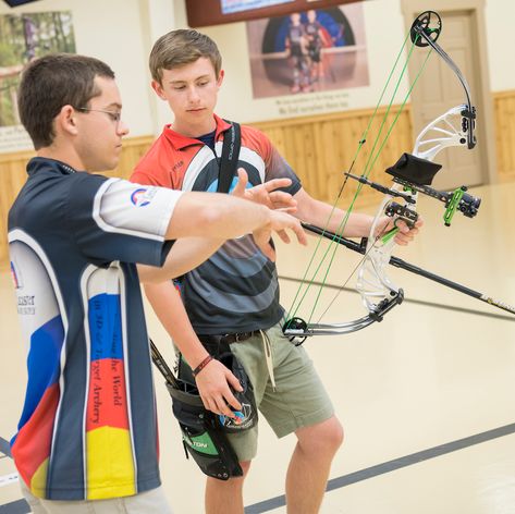 Fine-Tune Your Beginner Archery Lessons | Archery Trade Association Beginner Archery, Archery Lessons, Archery Games, Measurable Goals, Safety Rules, Up Balloons, Archery, Photo Credit, Fun Activities