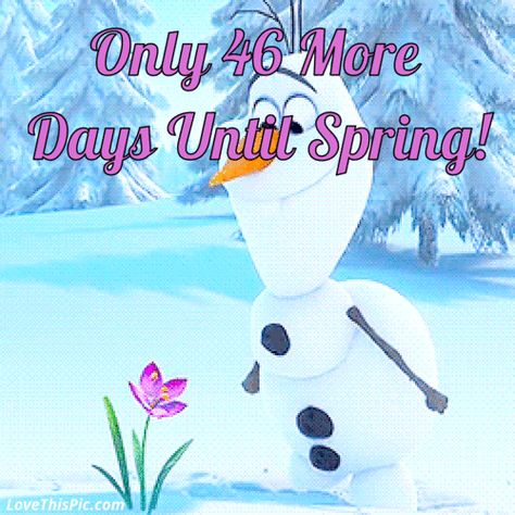 Only 46 More Days Until Spring quotes spring quote winter good morning spring quotes olaf hello spring goodbye winter olaf quotes hello spring quotes Tumblr Image, Spring Pictures, Social Networking Sites, Personal Website, Spring Photos, Facebook Image, Hello Spring, Pictures Images, Olaf