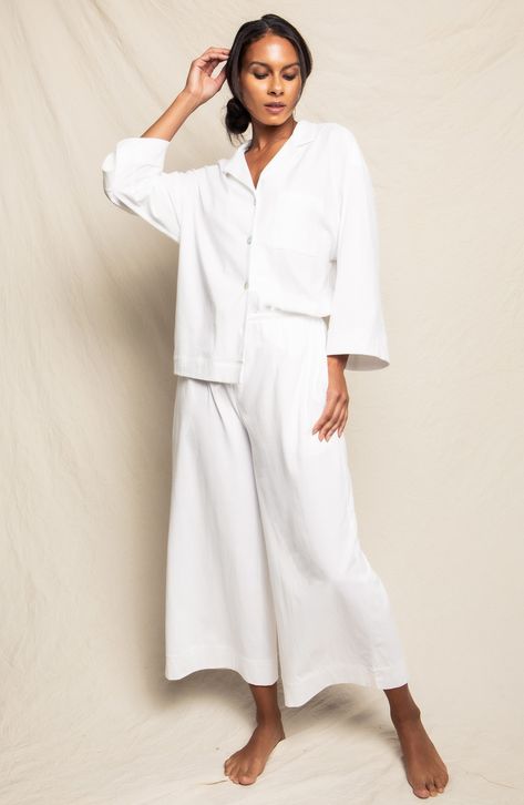 Petite Plume Olivia Wide Leg Pima Cotton Pajamas available at #Nordstrom