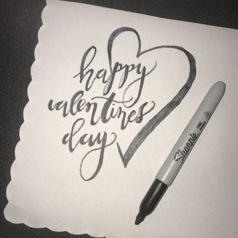 Valentine’s Day Calligraphy, Happy Valentines Calligraphy, Valentines Calligraphy, Valentines Day Calligraphy, Valentine Calligraphy, Happy Valentines Day Calligraphy, Diy Sharpie Crafts, Sharpie Calligraphy, Valentines 2024