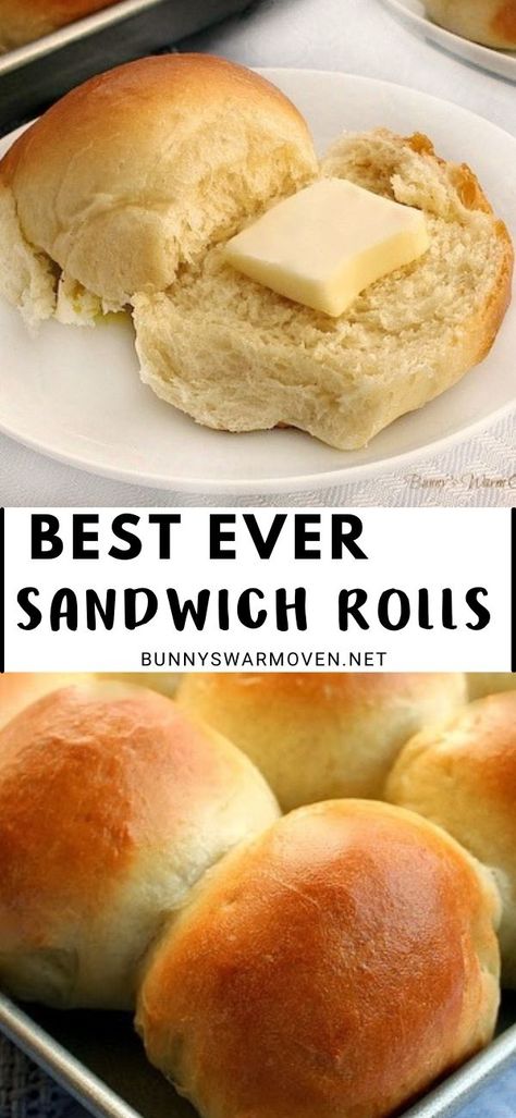 Quick Sandwich Rolls, Sandwich Roll Recipe, Whole Wheat Dinner Rolls, Wheat Dinner Rolls, Easter Side Dish, Homemade Whole Wheat Bread, Whole Wheat Bread Recipe, Sandwich Rolls, Best Homemade Bread Recipe