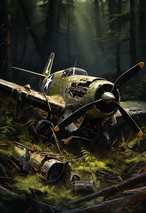 Movie And Series, Fighter Planes Art, Plane Landing, Wwii Fighter Planes, P 51 Mustang, Post Apocalyptic Art, Airplane Wallpaper, Dark Art Photography, Old Planes