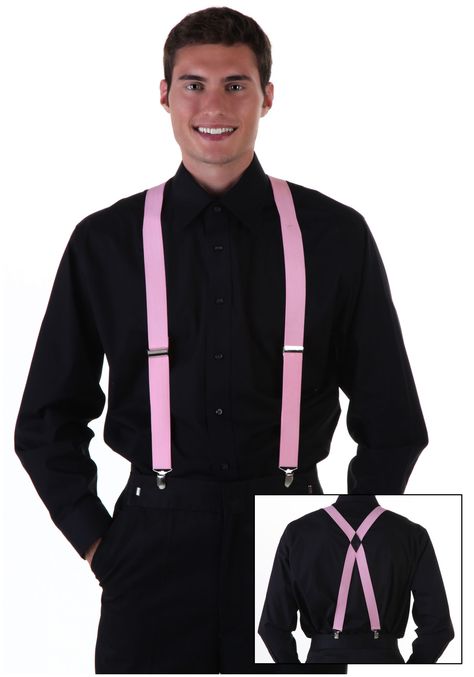 Black shirts and pants with colorful suspenders or vest and bow ... Blush Pink Quince, Orange Suspenders, Outfits With Suspenders, Italy Music, Black Shirt Outfits, Groomsmen Fashion, Pink Suspenders, Pink Quince, Groomsmen Ideas