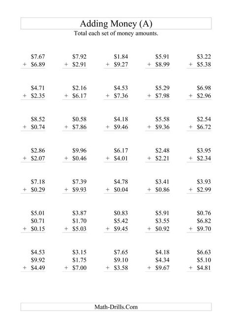 Money Worksheets Counting Coins Worksheet, Vocabulary Lesson Plans, Adding Worksheets, Math Money, Money Math Worksheets, Math Multiplication Worksheets, Australian Dollars, Adding Money, Touch Math