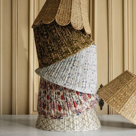 Pleated lamp shades