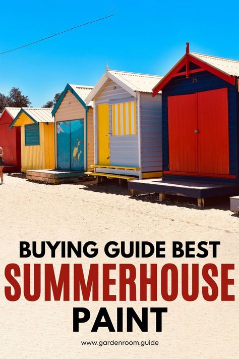 One of the first big decisions after installing a new summerhouse is deciding which colour to paint the exterior. A high-quality paint will enhance the appearance and provide long-lasting protection. Summer House Colours, Best Paint, Paint Colour, Cool Paintings, Buying Guide, Summer House, House Colors, Diy Ideas, Weather Resistant